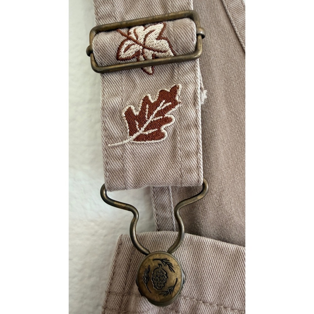 Disney Catalog Vintage Winnie the Pooh Embroidered Overalls Tan Brown Women S - Picture 12 of 16
